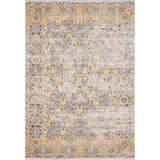 BESPOKY Varanasi Sarı Modern, Pamuk Polyester Parça Halı, Makinede Yıkanabilir Halı, Kaymaz Halı, Oturma Odası, Yatak Odası, Çocuk Odası, Koridor, Halı, İç Mekan Dış Mekan Halısı, Türk Halısı, Tatil