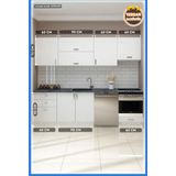 Besra 270 Cm Mutfak,hazır Mutfak Dolabı,modüler Mutfak,tezgah Dahil