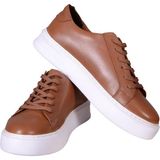 Bess Shoes Deri Sneaker, Günlük Ayakkabı, Erkek Deri Ayakkabı, Sneaker Ayakkabı - 00Taba