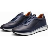 Bess Shoes Hakiki Deri Siyah Erkek Casual Ayakkabı – Ortopedik, Ultra Rahat, Kaymaz Taban, Günlük Sneaker - Lacivert