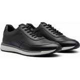 BESS SHOES Hakiki Deri Siyah Erkek Casual Ayakkabı – Ortopedik, Ultra Rahat, Kaymaz Taban, Günlük Sneaker