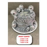 BESSE HOME DİSKO TOPU PASTA SÜSÜ SET 2