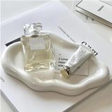 BESSKON Kadınlar için Küçük Takı Bulaşık Tepsisi, Seramik Jewlery Tepsisi, Halka Çanak Tutucu Takı Tabağı Tepsisi, Sevimli Bulut Şekli Dekoratif Tabak, Halka Küpe Anahtarı için Parfüm Biblo Tabağı,