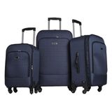 Best 1061 Füme Kumaş Büyük Orta Ve Kabin Boy 3'lü Valiz Set
