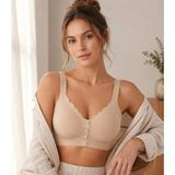 Best Bra Lingerie Önden Düğmeli Kalın Askılı ve Çıkartılabilir Pedli Iz Yapmayan Lazer Kesim Balensiz Sütyen-3530 - Ten