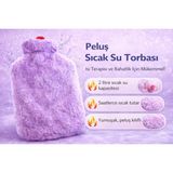 Best Choice Sıcak Su Torbası Peluş Kılıflı 2 Litre Gri - Lila