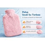 Best Choice Sıcak Su Torbası Peluş Kılıflı 2 Litre Gri - Pembe