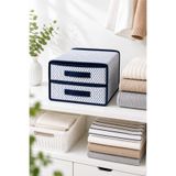 BEST CONCEPT 2 Gözlü Dolap İçi Düzenleyici Çekmece İçi Dolap Bebek Odası Takı Düzenleyici Organizer 31x22x30 cm