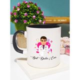 Best Doctor Ever Erkek Doktora Hediye Kupa Bardak Siyah - 1 Adet - 300 ml