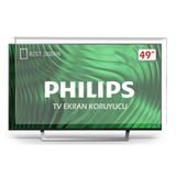Best Ekran Grundig 49 İnç 123 cm Tak Çıkar Şeffaf Askı İpli Tv Ekran Koruyucu Paneli