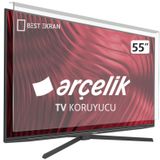 Best Ekran Grundig 55 Ggu 9760 B 55 İnç 139 cm Tak Çıkar Şeffaf Askı İpli Tv Ekran Koruyucu Paneli