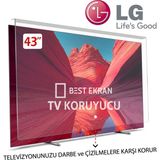Best Ekran Lg 43" inç 109 Ekran Tv Ekran Koruyucu (KIRILMAZ PANEL) - 43 inç