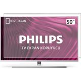 Best Ekran Philips 50" Inç 126 cm Tv Ekran Koruyucu - The one Ambilight Smart 4k-8k Led UHD Android Ultra hd uyumlu - 50 inç