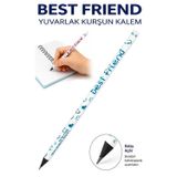 Best Friend Kurşun Kalem 1 Adet Fatih Yuvarlak Gövdeli Siyah Kurşun Kalem Yumuşak Yazım Kolay Tutuş Kaliteli Okul Sınıf