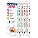 Best Friend Kurşun Kalem 8 Adet Fatih Yuvarlak Gövdeli Siyah Kurşun Kalem Yumuşak Yazım Kolay Tutuş Kaliteli Okul Sınıf