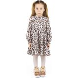 Best Kids Kız Çocuk Leopar Desenli Elbise - 4 Yaş
