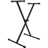 Best Kxws01 Siyah Metal Çapraz Kademeli Ayarlı Org Sehpası