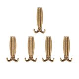 Best Lüks Portmanto Askı, Metal, Vestiyer Askı, 230 gr, Dolap Askılık, Duvar Askılığı, Antik Sarı (Vidalı)5 ADET