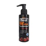 Best Man Çilekli Kayganlaştırıcı Jel, 150 ml, Siyah