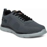Best Of Siyah Erkek Sneaker Günlük Spor Ayakkabısı Esnek Tabanlı Rahat Ergonomik Basic Ortopedik 652 (Füme)