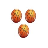 BEST PARTİ DOĞUM GÜNÜ PARTİ SÜSLERİ Basketbol Topu Folyo Balon 3 Adet 45 cm