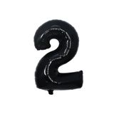 BEST PARTİ DOĞUM GÜNÜ PARTİ SÜSLERİ Folyo Balon Siyah 2 Rakamı 34 Inç 80 Cm