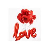 BEST PARTİ DOĞUM GÜNÜ PARTİ SÜSLERİ Love Yazılı Sevgiliye Süpriz Kutlama Folyo Balon Set