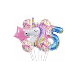 BEST PARTİ DOĞUM GÜNÜ PARTİ SÜSLERİ Unicorn Balon Folyo Set Konsept Doğum Günü Set Yaş 5