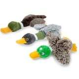 Best Pet Supplies İnteraktif Yeşilbaş Eşleri Köpek Oyuncağı, Kırışık ve Gıcırtılı Zenginleştirici Küçük ve Orta Cinsler için, Sevimli ve Peluş - Yeşilbaş Ördek Kanat Paketi (Gri, Gri, Kahverengi),