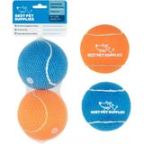 Best Pet Supplies Köpekler için Gıcırtılı Tenis Topları, 2'li Paket, Atmak ve Getirmek için Ağır Hizmet İnteraktif Evcil Hayvan Oyuncakları, Egzersiz ve Doğal Davranış Eğitimini Destekler, Dayanıklı -