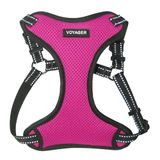 Best Pet Supplies Voyager Step-in Flex köpek tasması her hava koşuluna uygun file basamak küçük ve orta boy köpekler için ayarlanabilir yemek takımı, fuşya