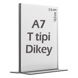 Best Reklam A7 T-Tipi Dikey Şeffaf Mika Föylük Menü Broşürlük Etiketlik kafe restorant fuar fiyatlık