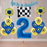 Best Sarı-Lacivert Futbol TaraftarTemalı Doğum Günü Parti Seti Yaş-2