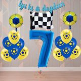 Best Sarı-Lacivert Futbol TaraftarTemalı Doğum Günü Parti Seti Yaş-7