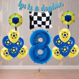 Best Sarı-Lacivert Futbol TaraftarTemalı Doğum Günü Parti Seti Yaş-8