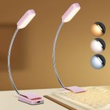BEST WORLD LED Kitap Işığı, Okuma Işığı 2'li Paket, Şarj Edilebilir Kitap Işığı, 3 Renk ve Kademesiz Karartma ve 360 ° Esnek Boyun, Hafif Kitap Işık Klipsi, Kitap Severler Hediyeler