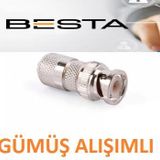 Besta BNC-102 Gümüş Alaşımlı Profesyonel Bnc Konnektör