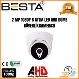 Besta KD-1226 2 MP 1080P 6 Atom Led AHD Dome Güvenlik Kamerası