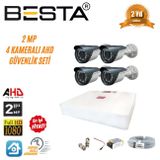 Besta KD-1554 2 MP AHD 1080P Gece Görüşlü 4 Kameralı Güvenlik Sistemi