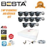 Besta KD-1560 2 MP AHD 1080P Gece Görüşlü 10 Kameralı Güvenlik Sistemi