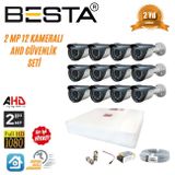 Besta KD-1562 2 MP AHD 1080P Gece Görüşlü 12 Kameralı Güvenlik Sistemi