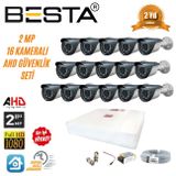 Besta KD-1566 2 MP AHD 1080P Gece Görüşlü 16 Kameralı Güvenlik Sistemi
