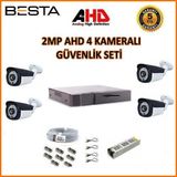 Besta KD-1624 2 MP AHD 1080P Gece Görüşlü 4 Kameralı Güvenlik Sistemi