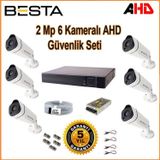 Besta KD-1816 2MP AHD 1080P Gece Görüşlü 6 Kameralı Güvenlik Sistemi