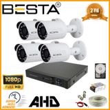 Besta KD-2104 2MP Ahd 1080P 4 Kameralı Güvenlik Seti