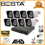 Besta KD-2128 2MP Ahd 1080P 8 Kameralı Güvenlik Seti