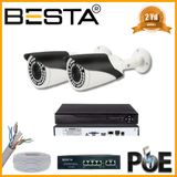 Besta KD-2542 5 MP 1440P 2 Kameralı Ip Poe Güvenlik Seti