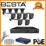 Besta KD-2745 5 MP 1440P 6 Dış Meksn Kameralı Ip Poe Güvenlik Seti