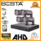 Besta KD-3034 2Mp Ahd 1080P 4'lü Güvenlik Kamera Seti