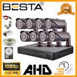 Besta KD-3038 2Mp Ahd 1080P 8'li Güvenlik Kamera Seti